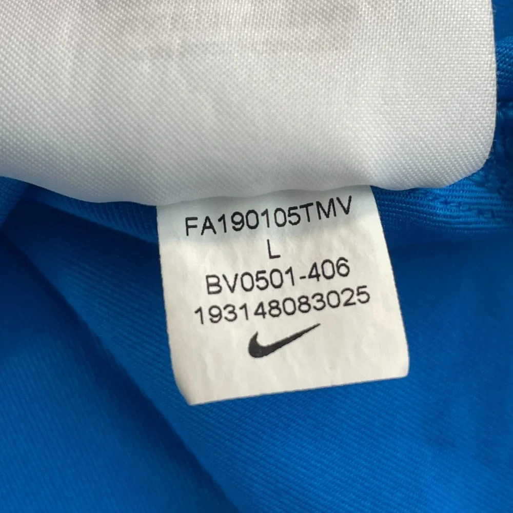 Nike Tiger Woods TW Dri-Fit Vapor Golf Blade Polo Men Large Blue Performance NEW - Picture 8 of 8